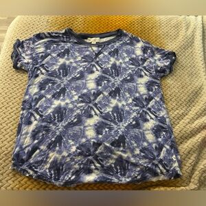 Koolaburra by UGG Navy/Purple and White Women’s Medium Modal Tie-Dye Tee